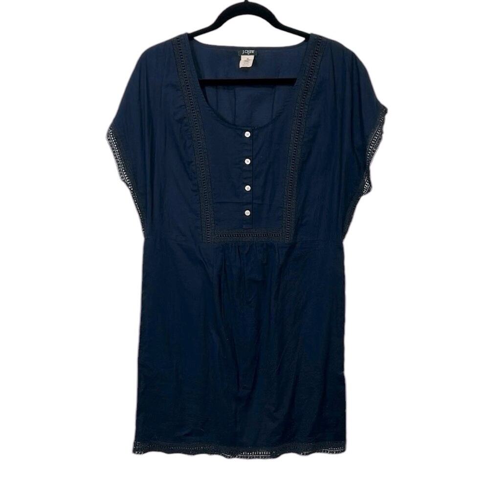 J.Crew Navy Cotton Short Sleeve Dress, Women’s Size XS